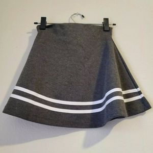 New Korean Street Fashion Kpop Idol Grey Cheerleader Skirt (One Size)